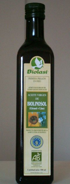 Aceite biolinosol de cultivo biológico